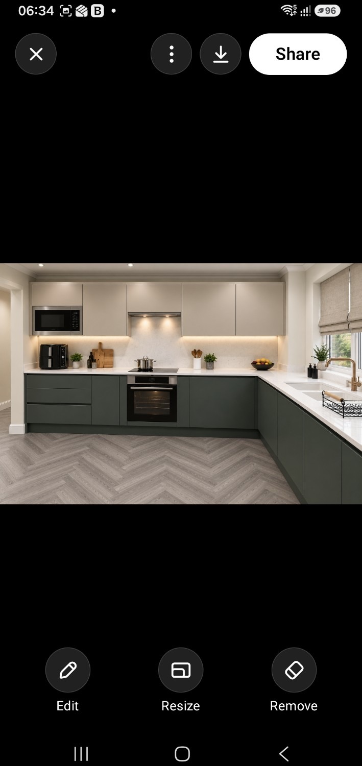 Completed Project2Reality kitchen design